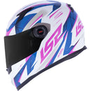 Capacete LS2 FF358 Draze - Branco/Azul/Rosa